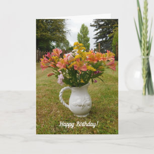Carte Vase Anniversaire de Lilies Tiger