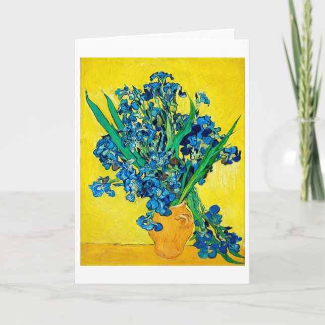 Carte Vase avec Irises, Van Gogh (Devant)