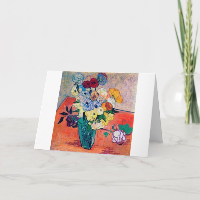 Carte Vase avec Roses et Anémones, Van Gogh (Devant)
