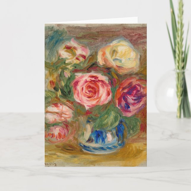 Carte Vase de Rose | Renoir (Devant)