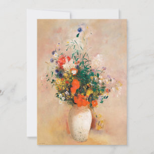 Carte Vase des fleurs de Redon Post-impressionniste