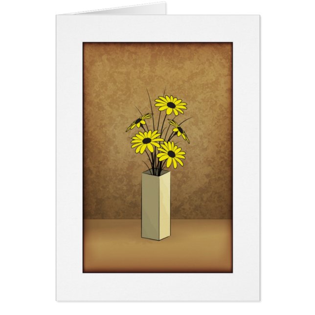 Carte Vase et Fleurs (Devant)