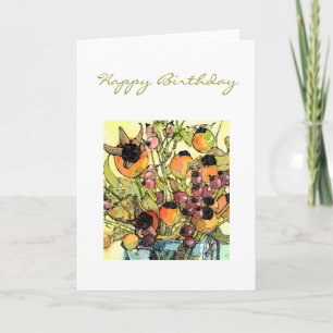 Carte Vase et fleurs