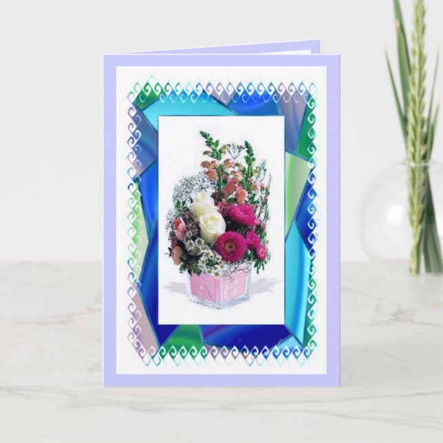 Carte Vase Florale (Devant)