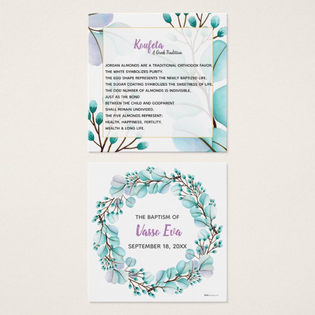 Carte Vasso Koufeta (Devant & derrière)