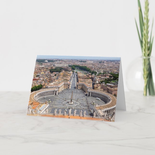 Carte Vatican, Italie : Vue aérienne Carré de Saint-Pier (Devant)
