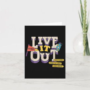 Carte Vbs 2025 Christian Youth Camp Live It Out Bible Sc