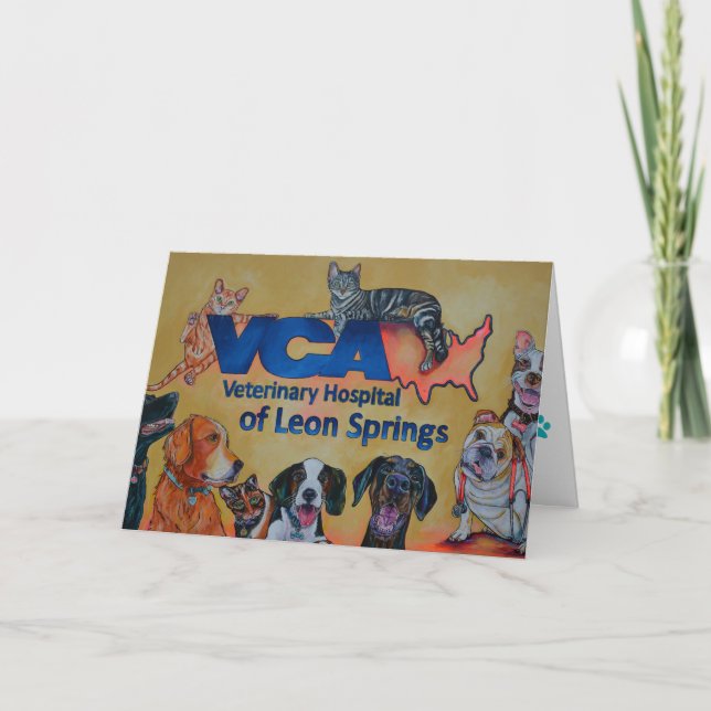 Carte VCA Veterinary Hôpital Greeting Card (Devant)