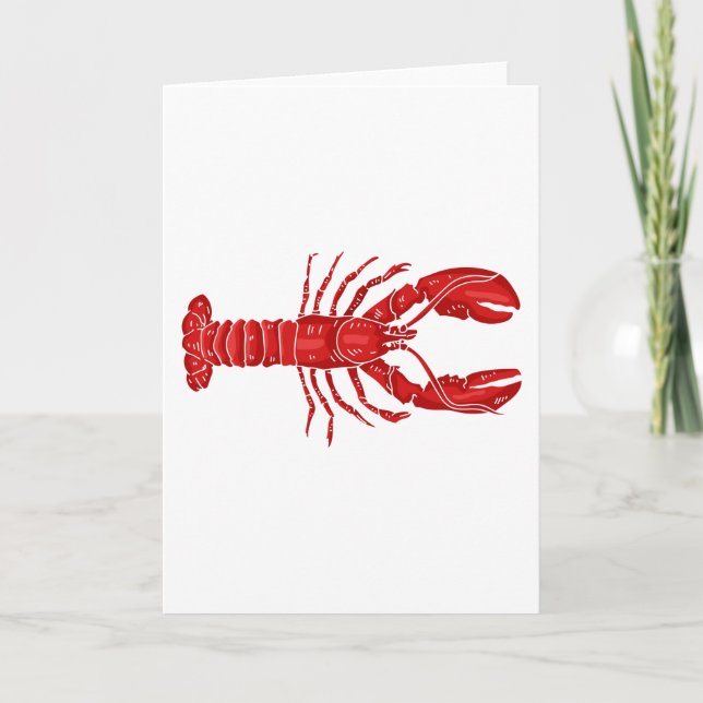 Carte Vecteur de homard (Devant)