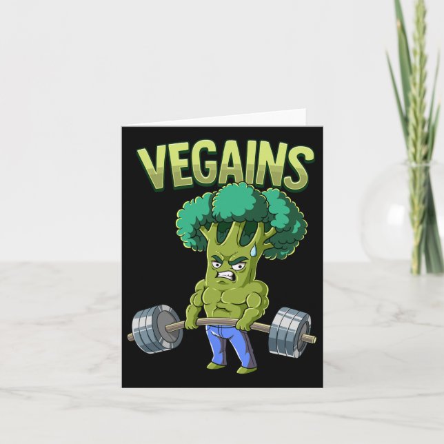 Carte Vegan Gym Bodybuilding Vegans (Devant)