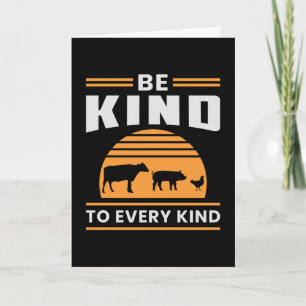 Carte Veganism Vegan Veggie Animaux Droits Drôle Cadeau