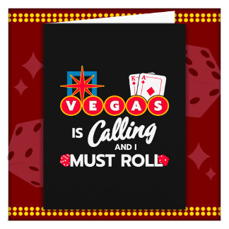 Carte Vegas Calling Party en voyage à Las Vegas Las Vega
