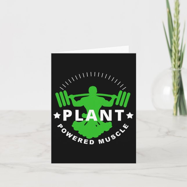 Carte Vegetarian Plante Broccoli Bodybuilding Ascenseur (Devant)