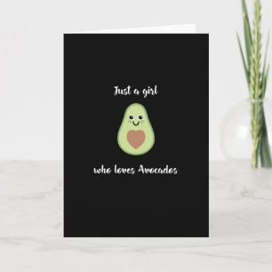 Carte Végétarien - Juste Une Fille Qui Aime Les Avocados