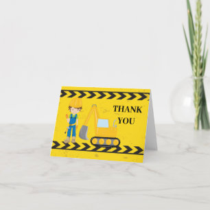 Carte Véhicule de construction cool excavatrice Enfants 