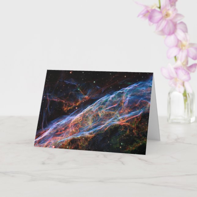 Carte Veil Nebula Supernova Reste Télescope Hubble (Orchidée)