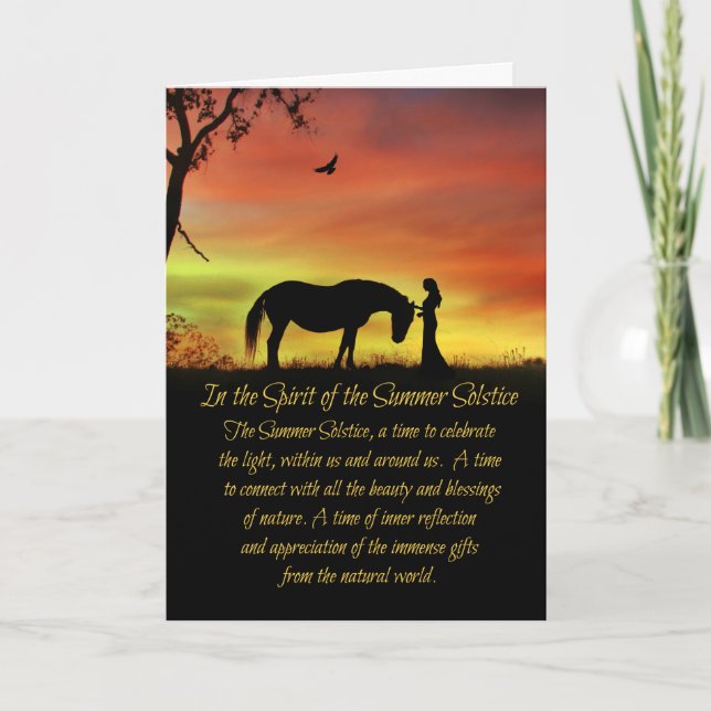 Carte Veille de la Saint-Jean Litha Solstice d'été (Devant)