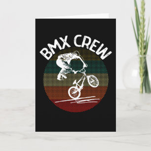 Carte Vélo de course vintage BMX Crew Track