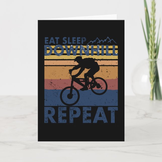 Carte Vélo de descente MTB vélo Roue dire cadeau (Devant)