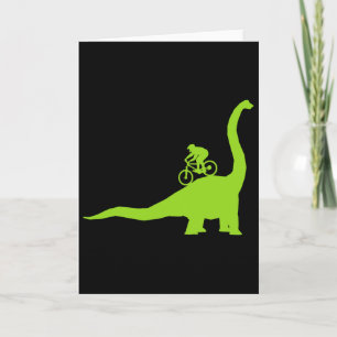 Carte Vélo de Montagne Dinosaure Cycliste Mtb 