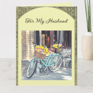Carte Vélo modifiable et fleurs