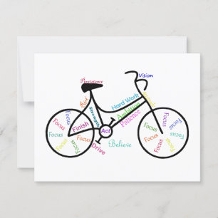 Carte Vélo Motivationnel, Vélo, Cyclisme, Sport, Hobby