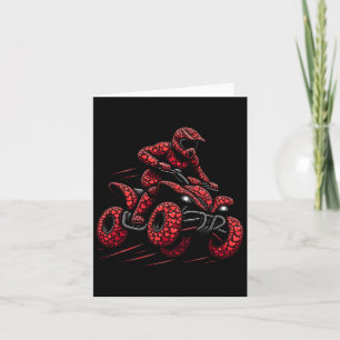 Carte Vélo Quad 4 roues ATV Heart Vélo pilote ATV garçon