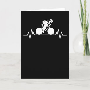 Carte Vélo Route Vélo Cadeau de Design Battement de Coeu