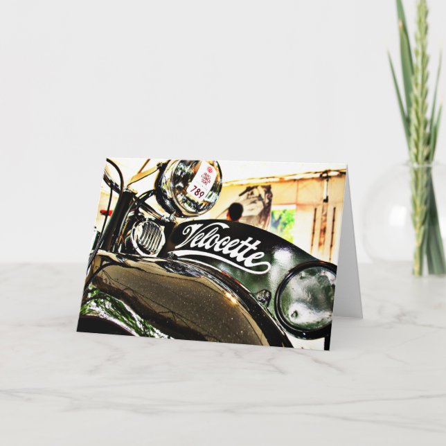 Carte Velocette M Series Moto vintage (Devant)