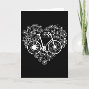 Carte Vélos Cœur Mignon Mtb Route Course Amoureux Drôle