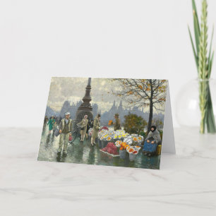 Carte Vendeurs de fleurs   Paul Fischer