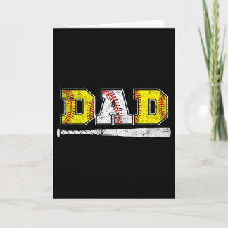 Carte Vendez Papa Softll Fête des Pères Papa Amateurs de