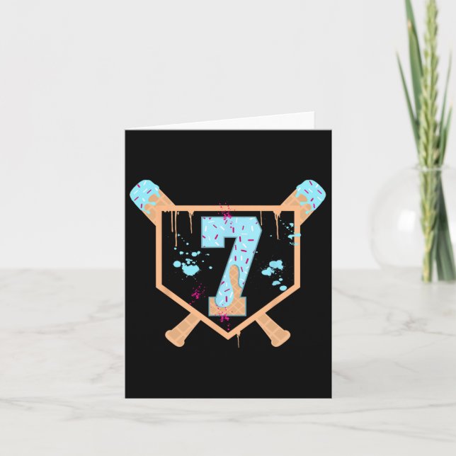 Carte Vendre 7 Ans Crème de glace Driam 7e Anniversaire  (Devant)