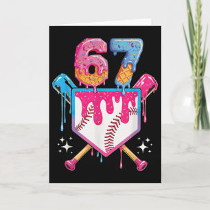 Carte Vendre Drip Numéro 67 Joueur Ou 67e Anniversaire _