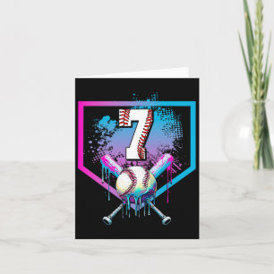 Carte Vendre Drith 7th Birthday Home Plate Boys Youth 7
