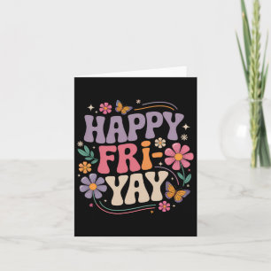 Carte Vendredi heureux professeur yay vendredi drôle wee