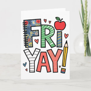 Carte Vendredi Yay Vendredi Heureux Weekend Ambiance Pro