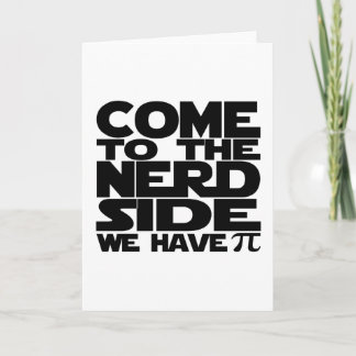 Carte Venez au côté nerd nous avons pi