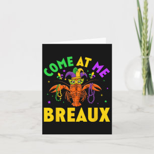 Carte Venez Au Me Breaux Perles De Crawfish Drôle Mardi