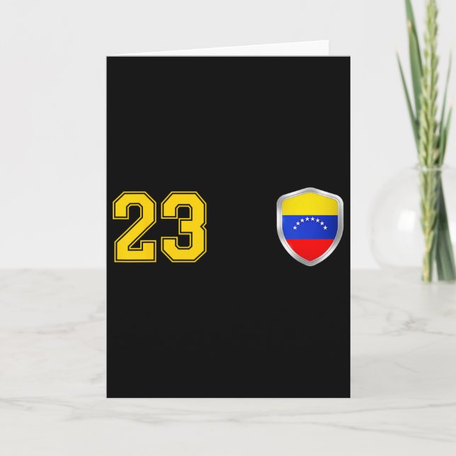 Carte Venezuela - Conception de football de l'équipe La  (Devant)