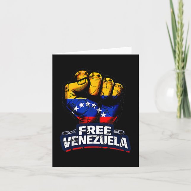 Carte Venezuela Flag Venezuela Libre 2026  (Devant)