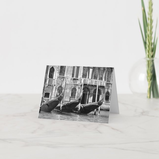 Carte vénitienne de gondoles (Devant)