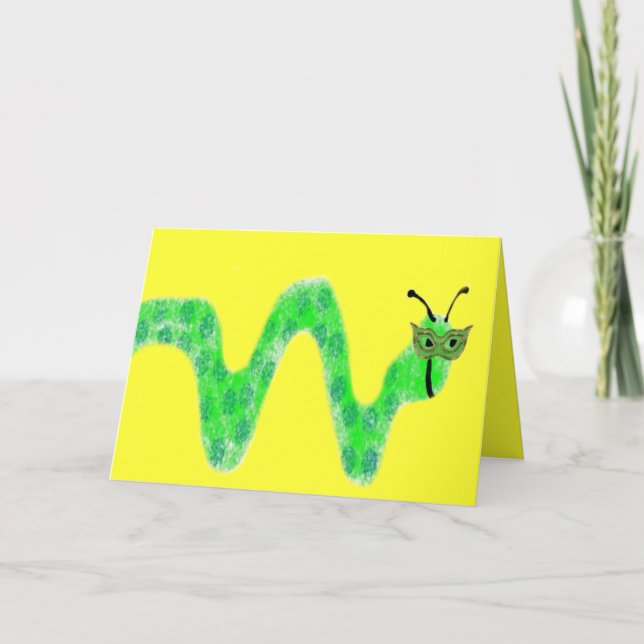 Carte ver de livre masqué (Devant)