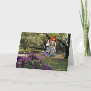 Carte Verdi - floral au zoo