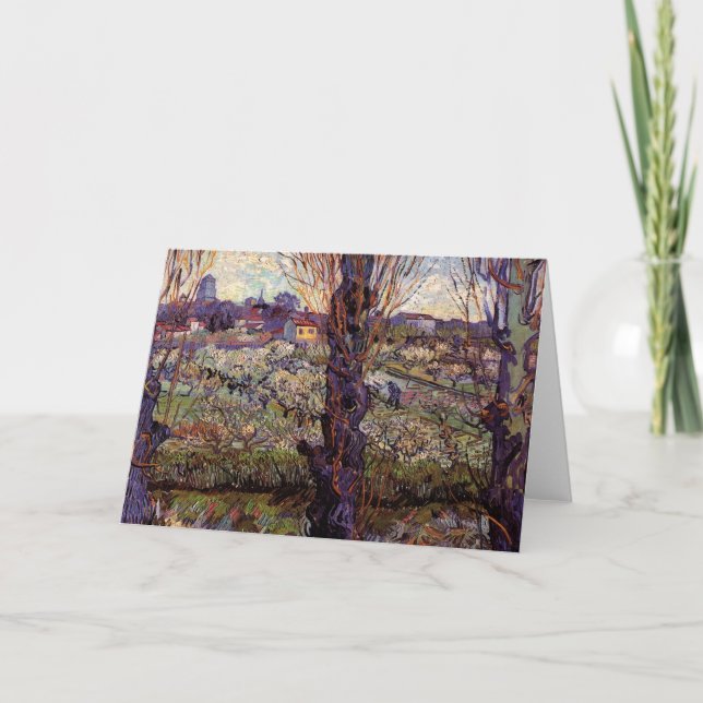 Carte Verger en fleurs, Arles de Vincent van Gogh (Devant)