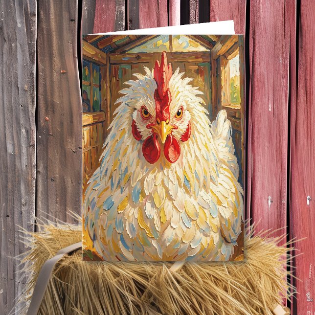 Carte Vérification sur vous | Poulet drôle (Créateur téléchargé)