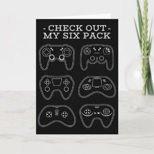 Carte Vérifiez Mon Six Pack - Drôle De Vidéo De Jeu De J