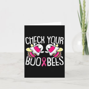 Carte Vérifiez votre Boo Bees Breast Cancer Awareness Wa