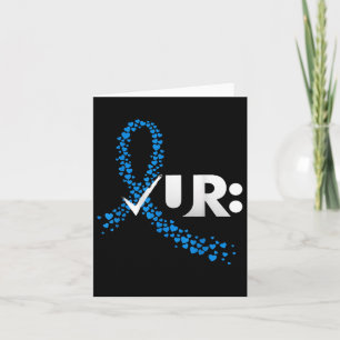 Carte Vérifiez votre conscience du cancer colorectal du