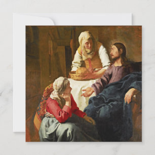 Carte Vermeer - Christ dans la Maison de Martha et Marie
